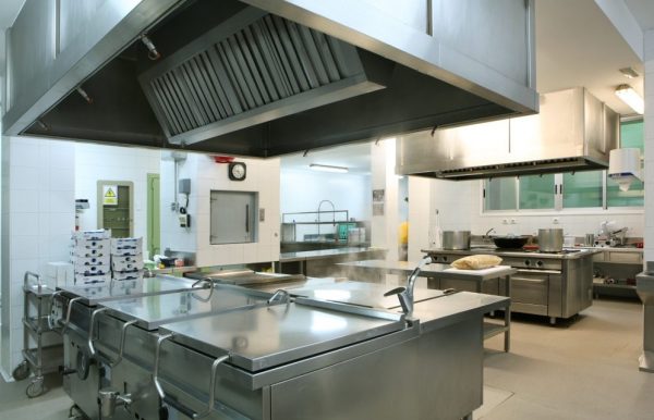 espacio en cocina industrial