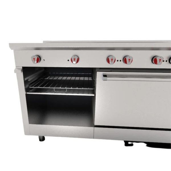 Estufa de 6 Quemadores con Horno y Plancha Gratinadora CG-61PD  DRAGO - Imagen 2